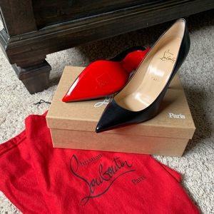 Christian Louboutin Black Heels with Red Soles